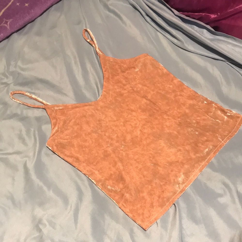 Pink Velvet Tank Top